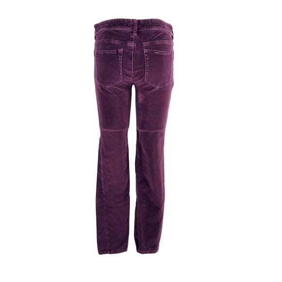 Pilcro & The Letterpress Sz 28 Serif Purple Wine Velour Skinny Corduroy Pant - Picture 4 of 7